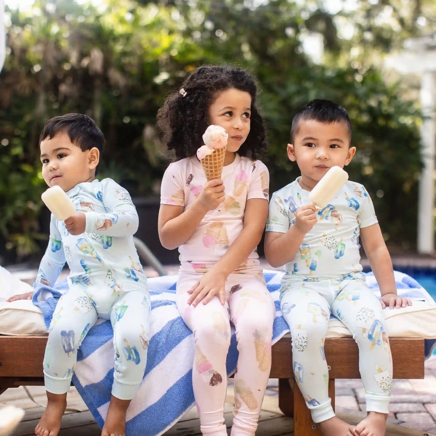 Ice Cream Cone Honeysoft™ Lyocell Two-Piece Pajamas