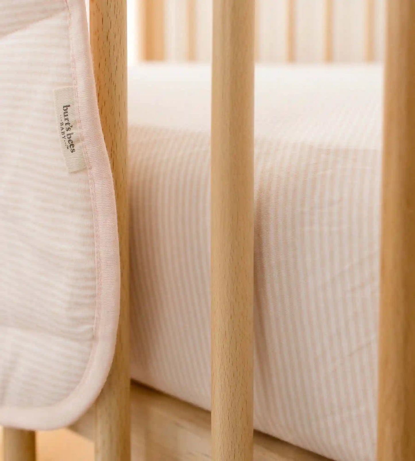 Swaying Branches Organic Cotton Reversible Baby Blanket - Ranunculus