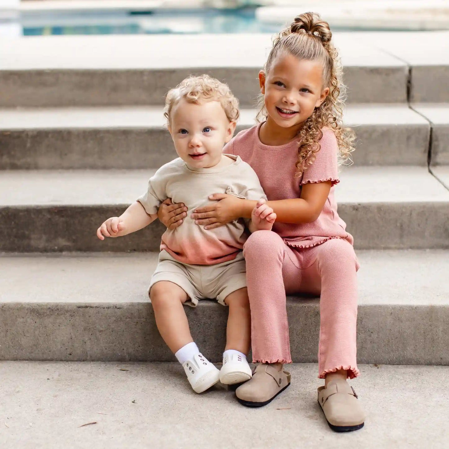 Dip Dye Boy Pocket Tee & Shorts Set