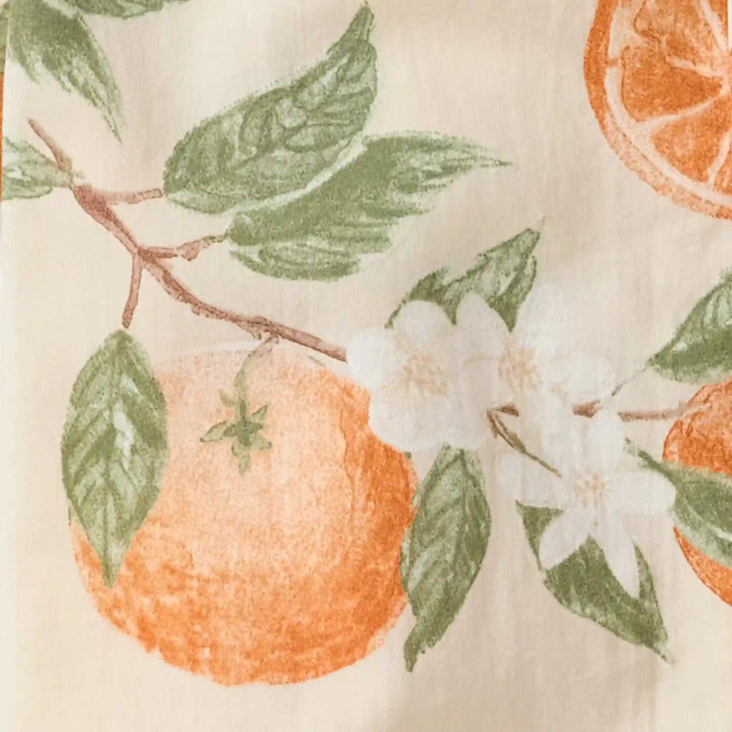 Dubrovnik Oranges Matching Button Down Shirt & Shorts Set