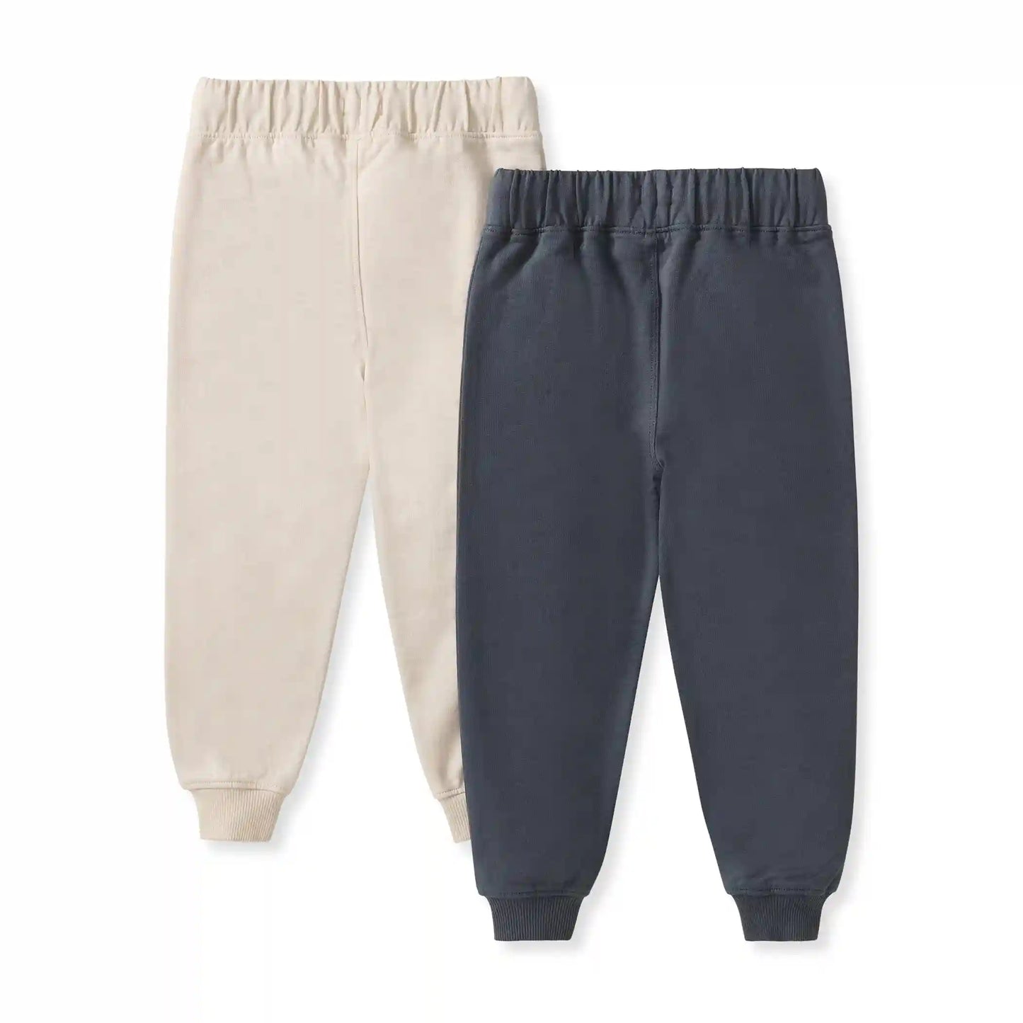 Basic Organic Cotton Boy Joggers 2 Pack