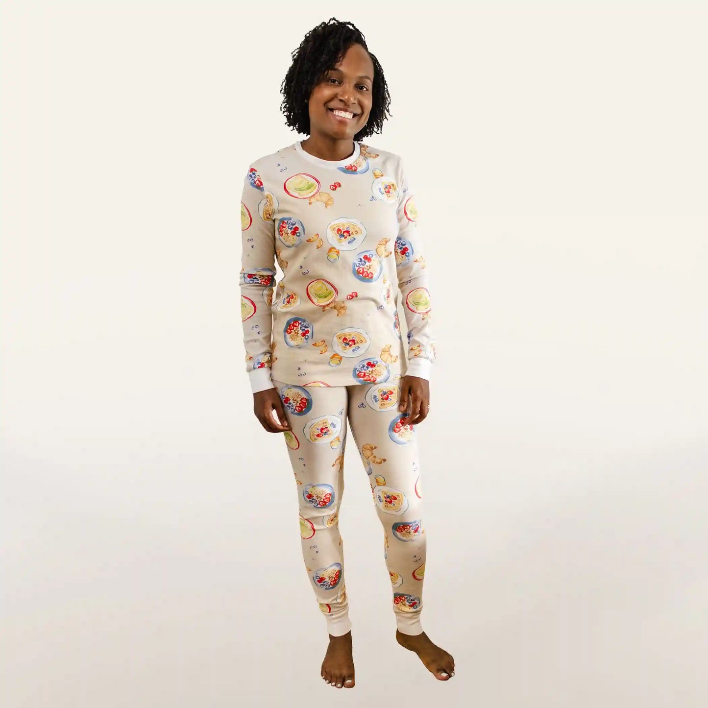 Breakfast In Bed Mommy & Me Matching Organic Women's Pajamas