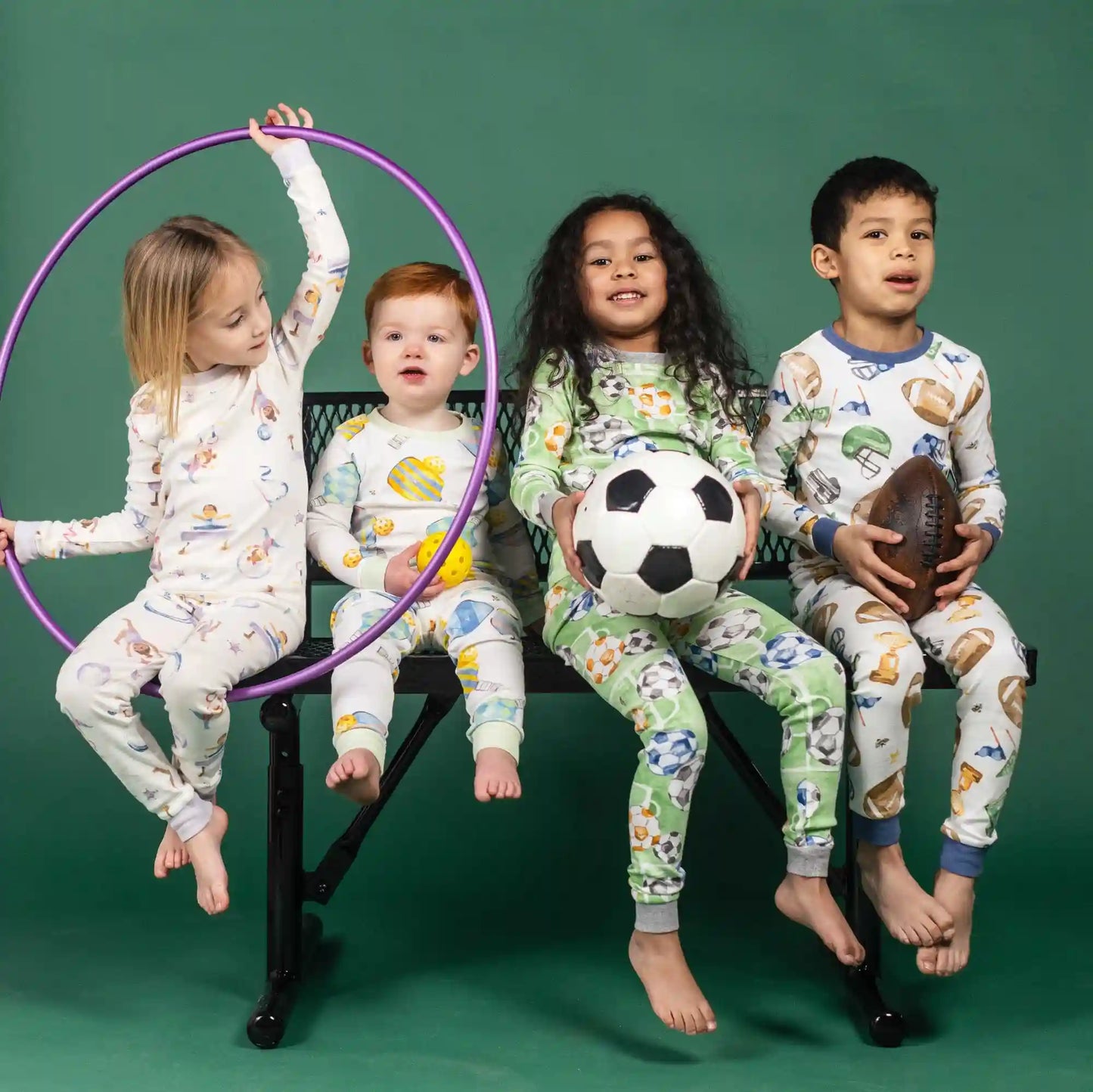 Little Gymnasts Organic Cotton Two-Piece Pajamas