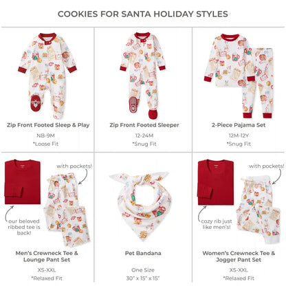 Cookies For Santa Family Matching Organic Cotton Men's PJ Set