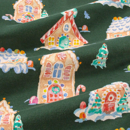 Gingerbread Houses Family Matching Organic Cotton Men's PJ Set