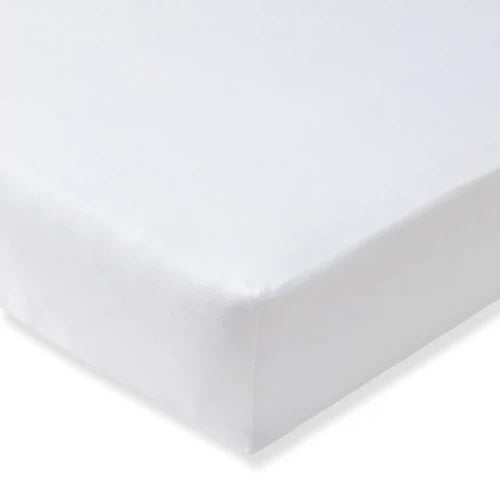 Solid Organic Cotton BEESNUG® Fitted Crib Sheet - Cloud