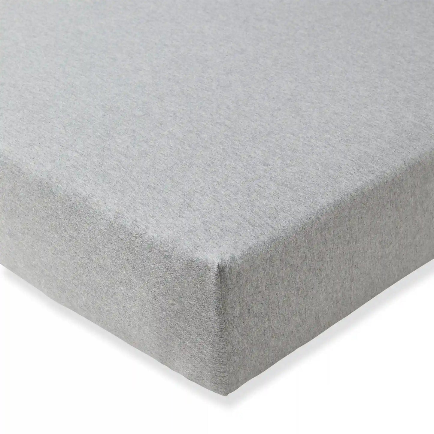 Solid Organic Cotton BEESNUG® Fitted Crib Sheet - Heather Grey