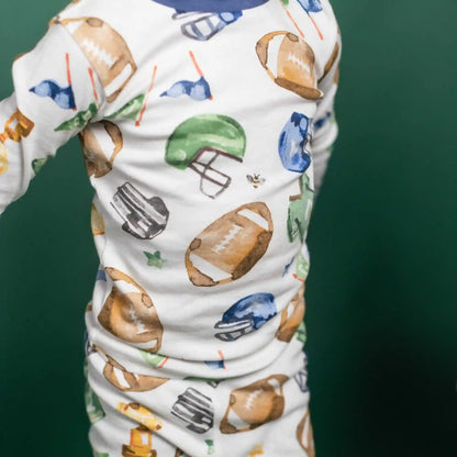 Field Goal Organic Cotton Two-Piece Pajamas