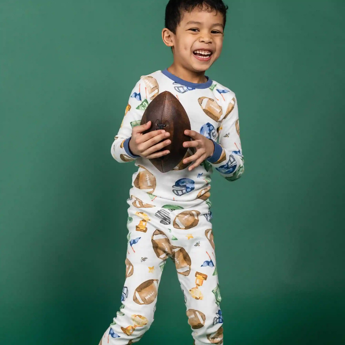 Field Goal Organic Cotton Two-Piece Pajamas