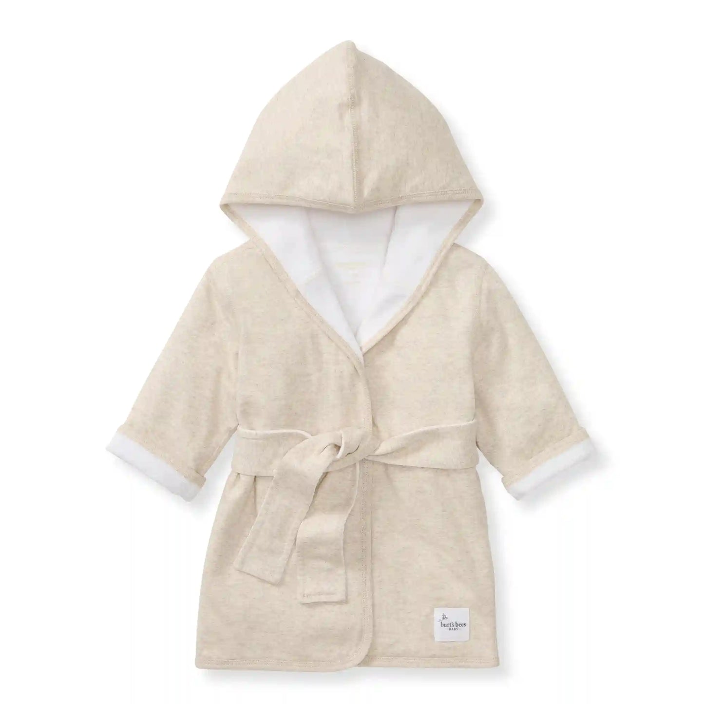 Organic Cotton Knit Terry Hooded Robe