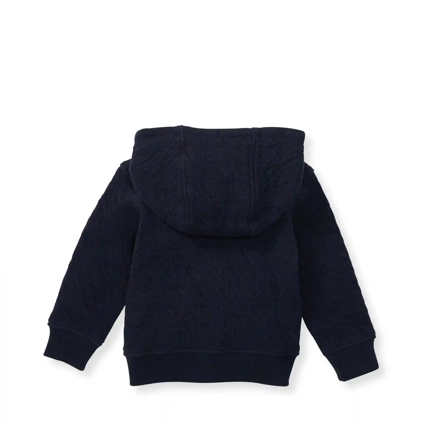 Organic Cotton Quilted Bee Baby Jacket - Midnight