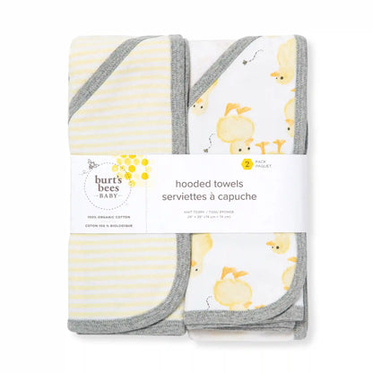 Little Ducks Organic Cotton Hooded Towels 2 Pack
