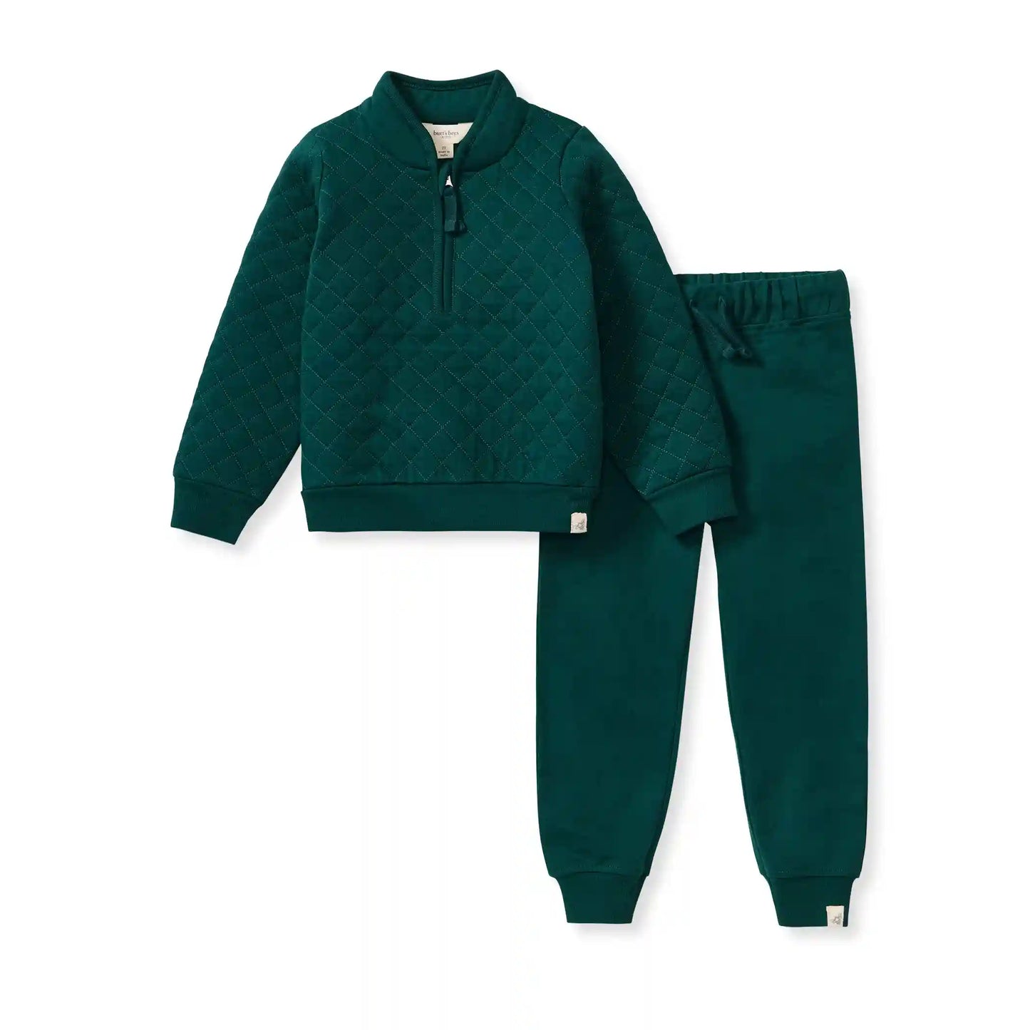 Quilted Quarter Zip and Jogger Set