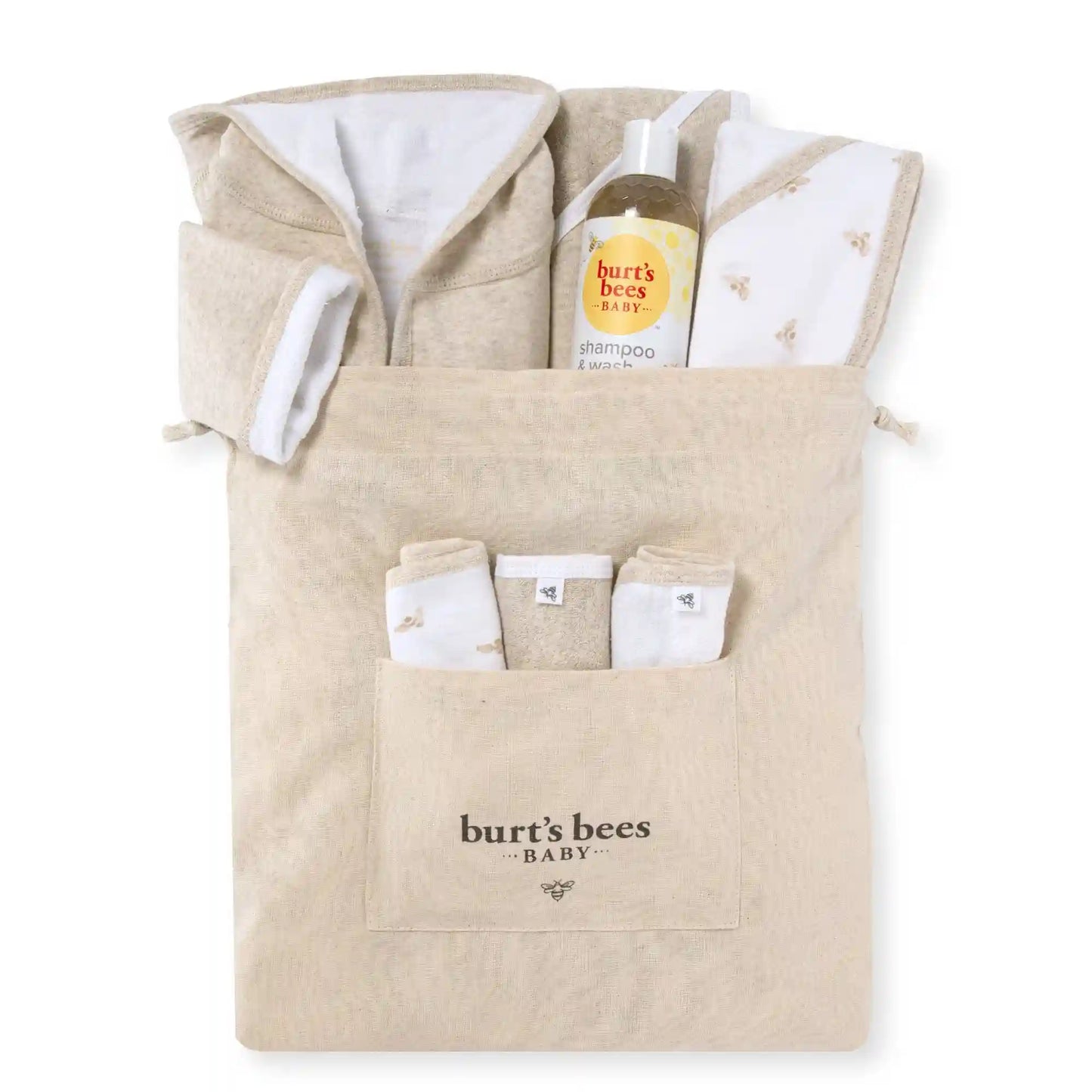 Golden Bee Bath Time Baby Gift Set