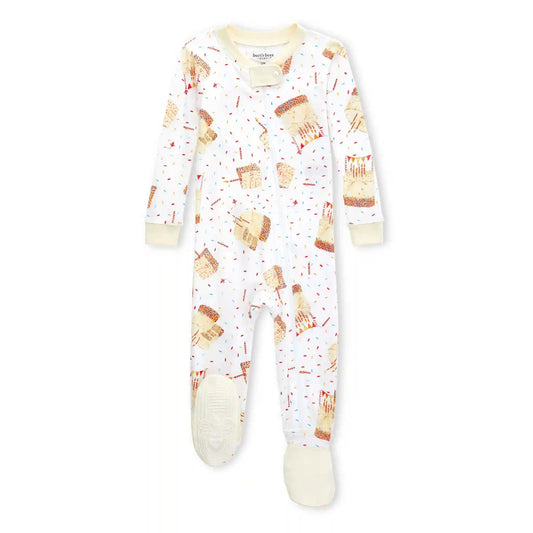 Birthday Cake Organic Cotton One-Piece Sleeper