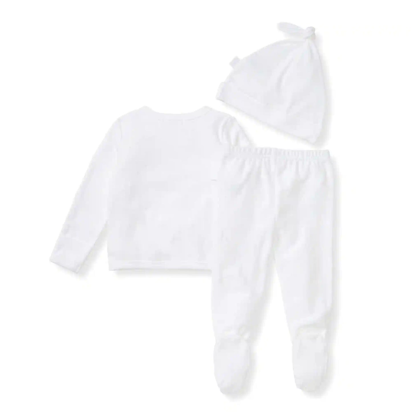 Organic Raised Terry Bee Take Me Home 3 Piece Set - Cloud