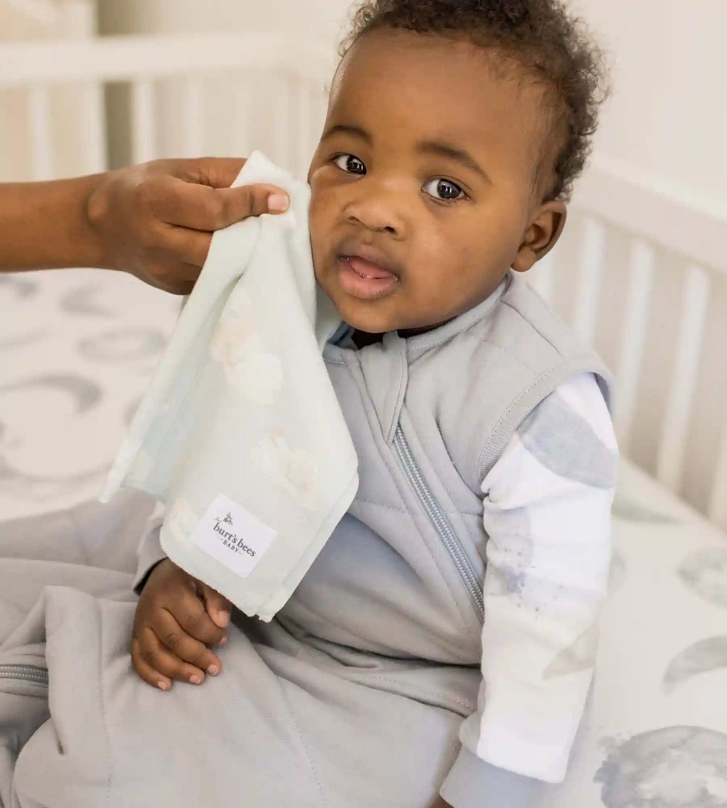 Solid Organic Warmer Beekeeper™ Wearable Baby Blanket - Quarry