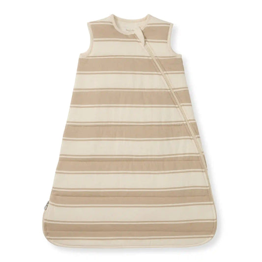 Rugby Stripe Organic Warmer Beekeeper™ Wearable Baby Blanket - Oat