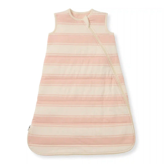 Rugby Stripe Organic Warmer Beekeeper™ Wearable Baby Blanket - Pink Sand