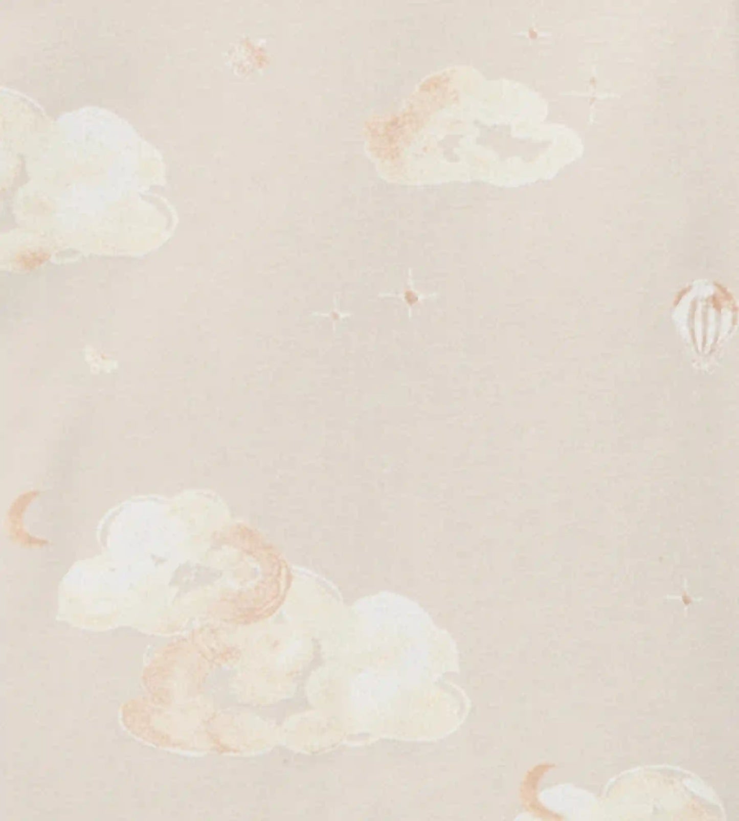 Good Night Sky Organic Cotton Crib Sheets Set of 2 - Limestone
