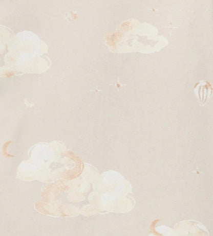 Good Night Sky Organic Cotton Crib Sheets Set of 2 - Limestone