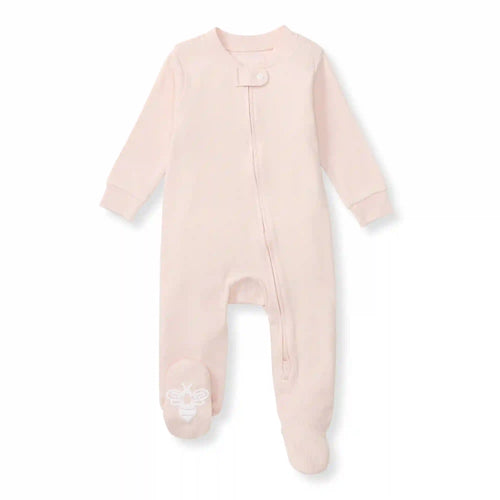 Solid Rib Organic Cotton Sleep & Play - Ranunculus