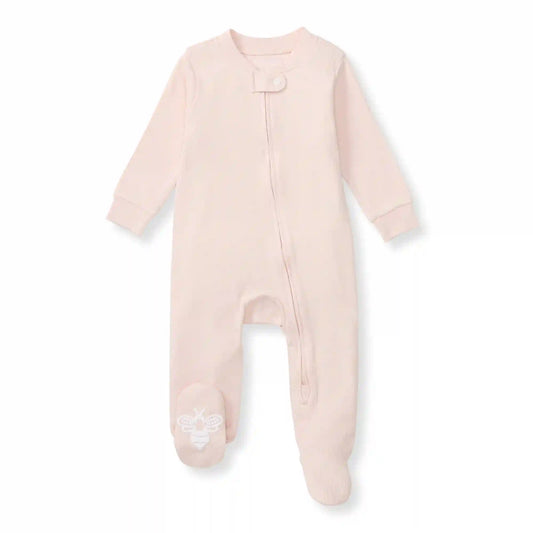 Solid Rib Organic Cotton Sleep & Play - Ranunculus