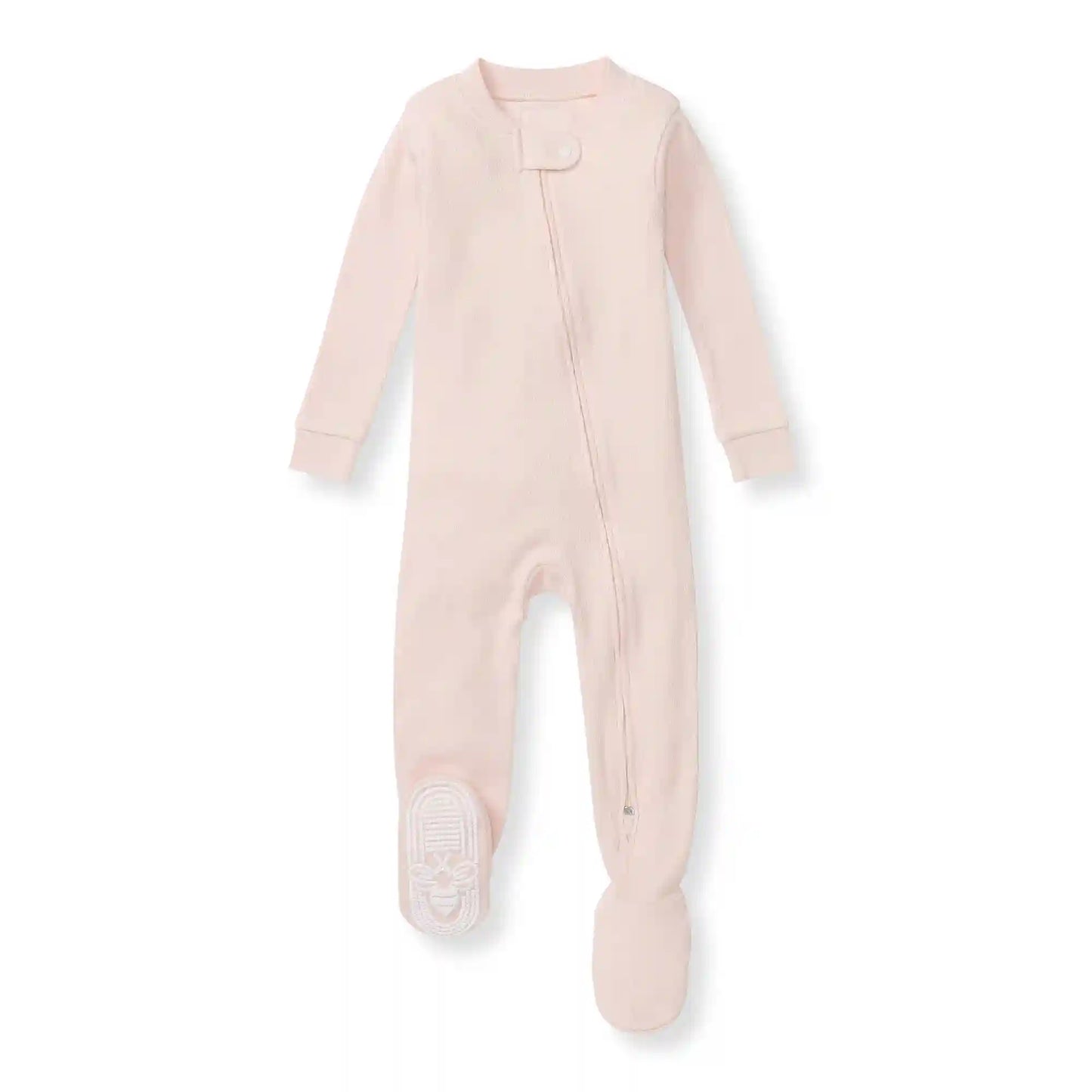 Solid Rib Organic Cotton Sleeper - Ranunculus