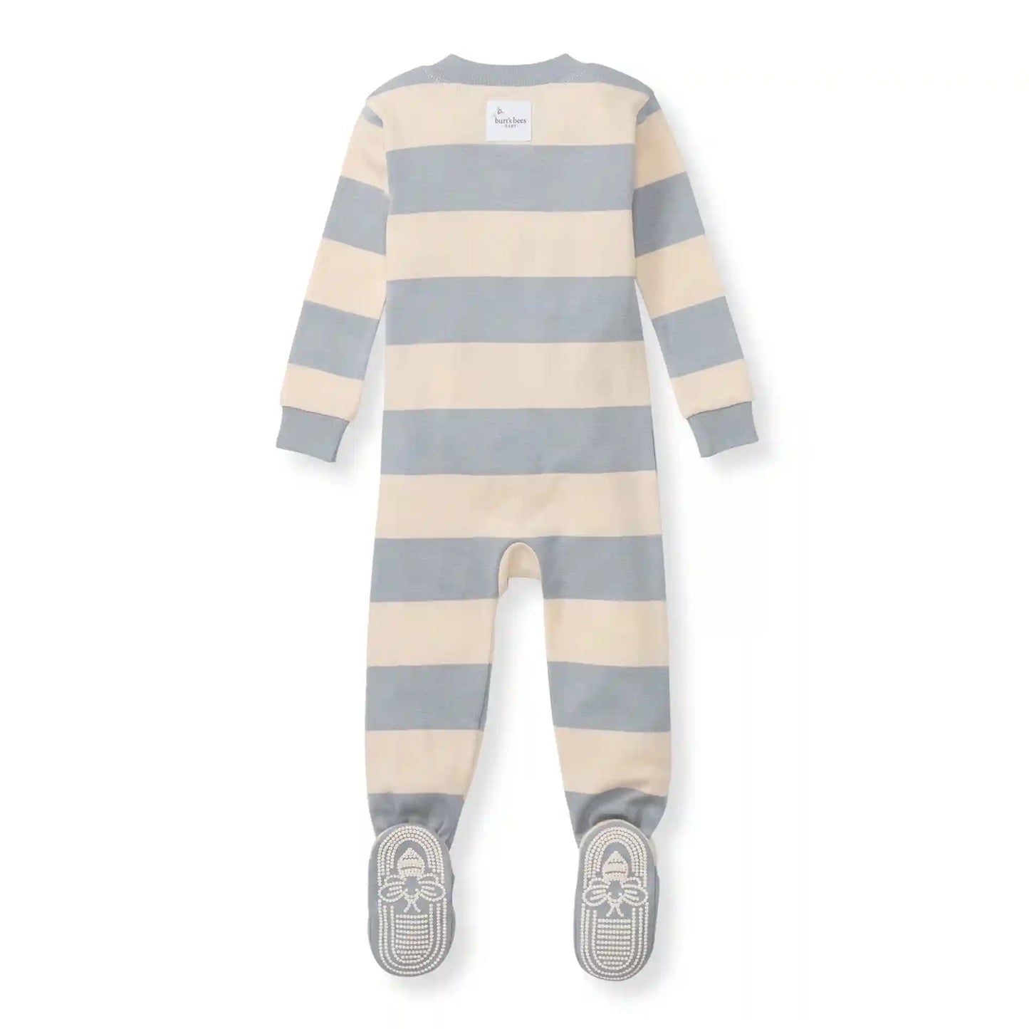 Rugby Stripe Organic Cotton Sleeper - Quarry