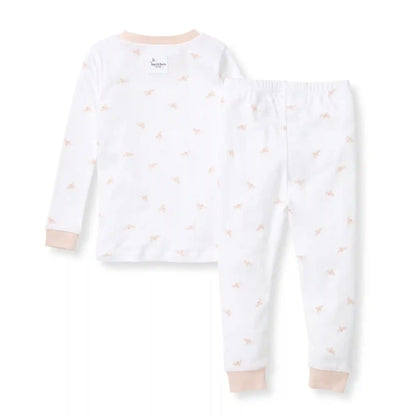Golden Bee Organic Cotton Two-Piece Pajamas - Ranunculus