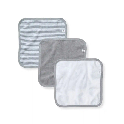 Hello Moon Organic Cotton Knit Terry Washcloths 3 Pack