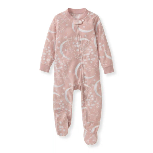 Celestial Moon polarbee™ Repreve® Microfleece Pajamas - Organic Rose