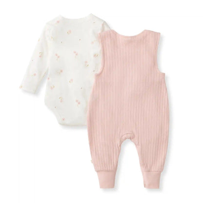 Floral Bodysuit & Jumpsuit Baby Girl Set
