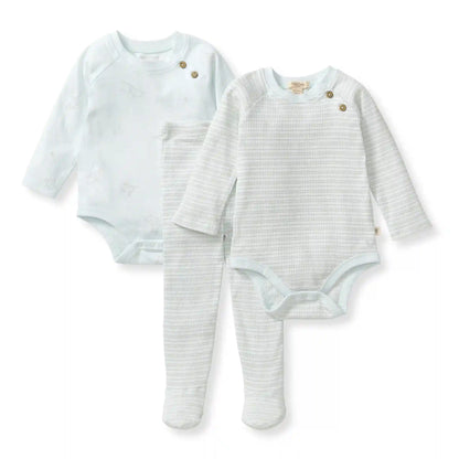 Frog Baby Boy 3-Piece Bodysuit & Pants Set