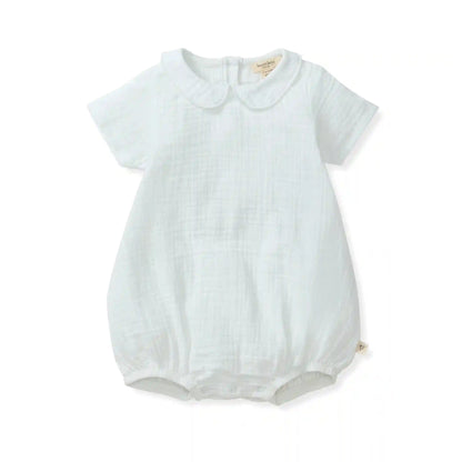 Baby Boy Classic Gauze Bubble Romper