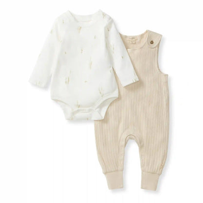 Cat Tail Organic Baby Bodysuit & Jumpsuit Set