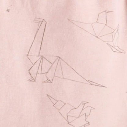Origami Dinos Girl Tee & Pants Set