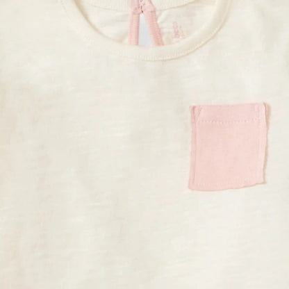 Girl Slub Pocket Tee & Pants Set