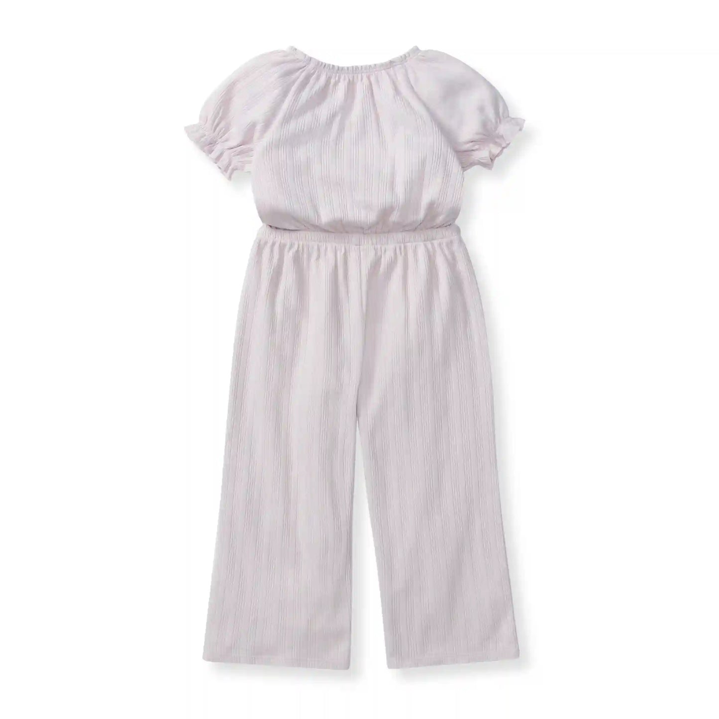 Pointelle Organic Girl Jumpsuit
