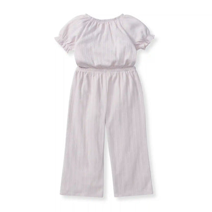 Pointelle Organic Girl Jumpsuit