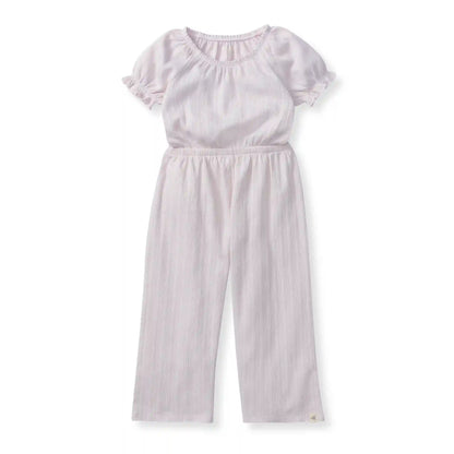Pointelle Organic Girl Jumpsuit