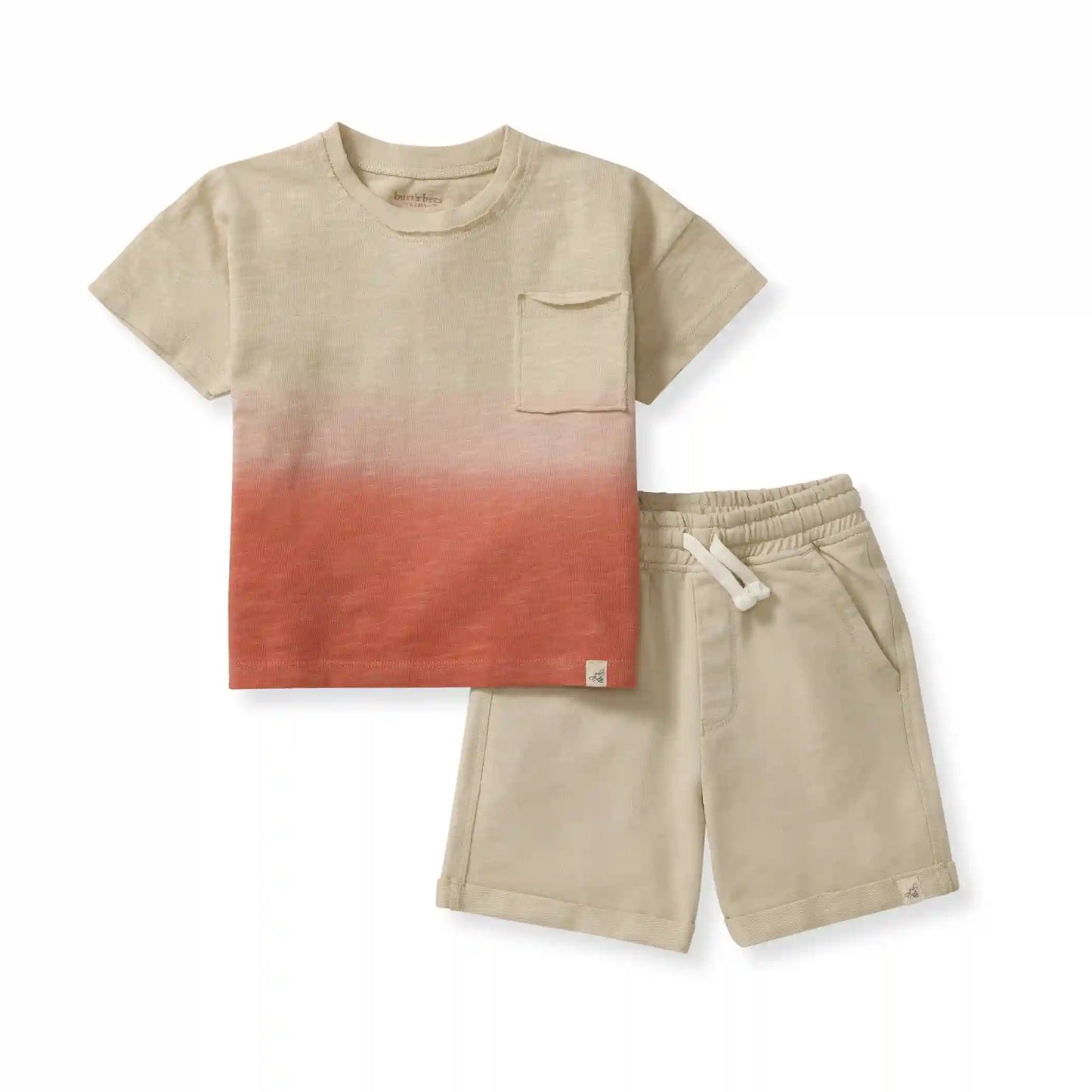 Dip Dye Boy Pocket Tee & Shorts Set
