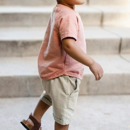 Vintage Wash Pocket Tee & Shorts Set