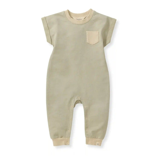 Vintage Wash Baby Boy Pocket Jumpsuit