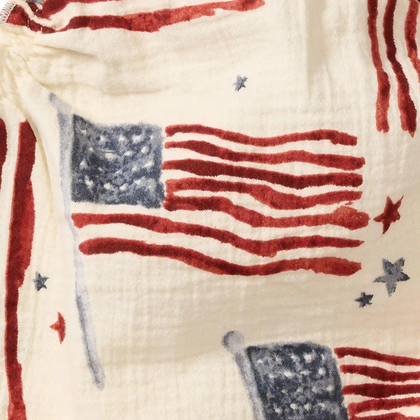 American Flag Baby Girl Bubble Romper