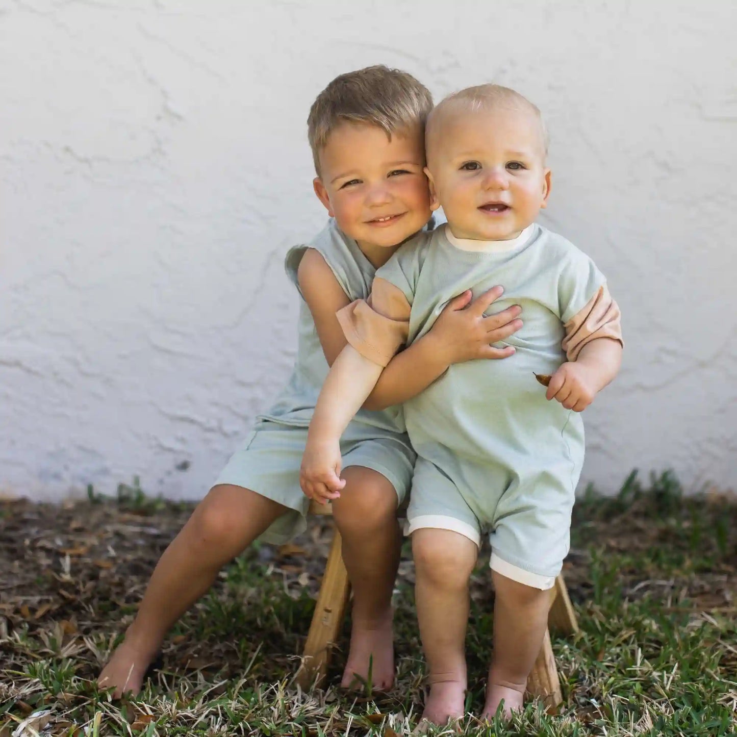 Basic Stripe Baby Boy Romper Set 2-Pack - Sweet Maple