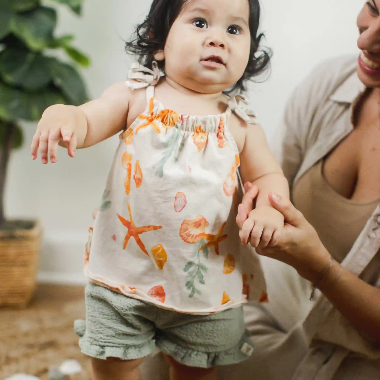 Starfish & Shells Girl Tank & Shorts Set