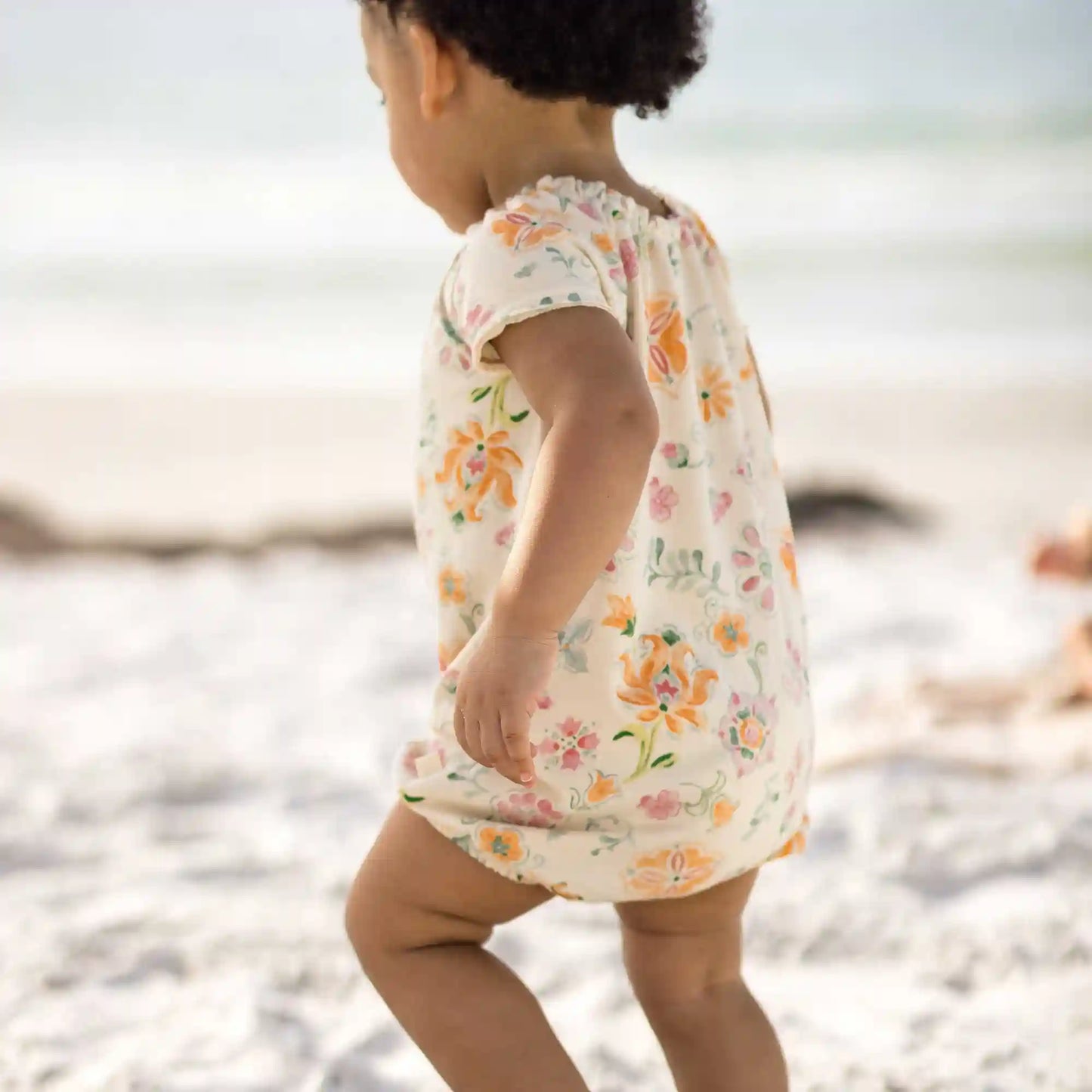 Mediterranean Floral Baby Girl Bubble Romper 2-Pack Set