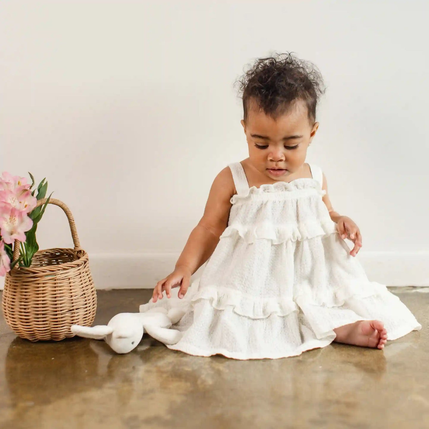 Honeycomb Muslin Dress