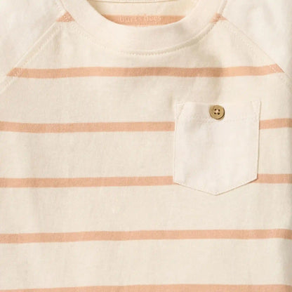 Basic Stripe Boy Tee & Shorts Set
